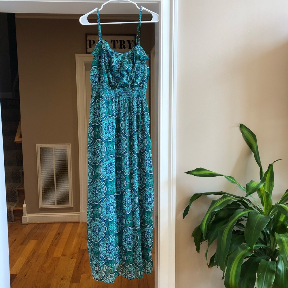 Blue maxi dress